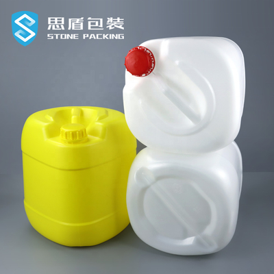 Chemisches flüssiges UFU 5 Gallone Plastik-HDPE Behälter-weißes Gelb