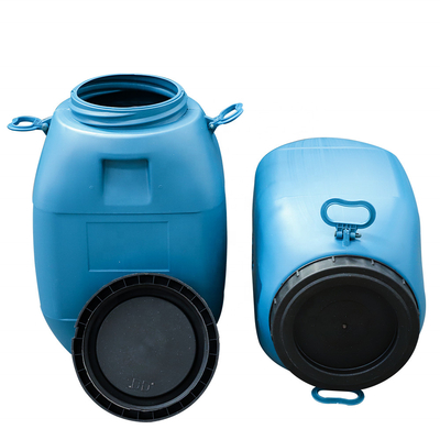 HDPE 60L Plastikbehälter-Trommel DES HDPE-100% blaue mit Deckel