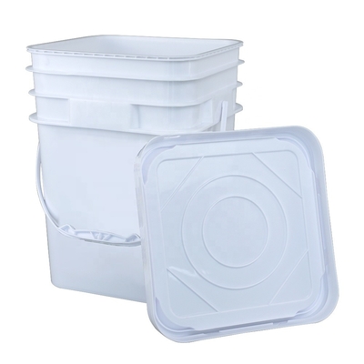 ISO 9001 5 Gallonen-chemische Behälter-weißer Eimer 141*103*120mm