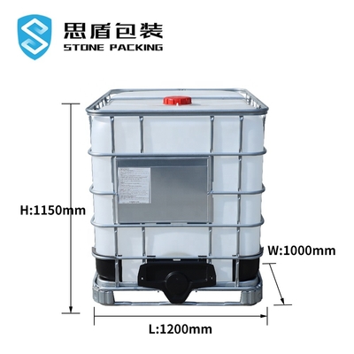 ISO9001 Quadrat IBC HDPE Chemikalienlager-Sammelbehälter 1.2*1*1.5m