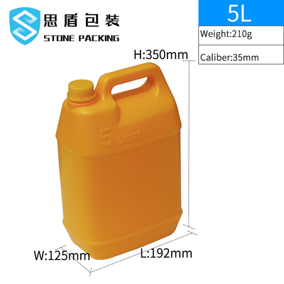Kaliber 35mm chemischer HDPE 5l Plastikbehälter wasserundurchlässig
