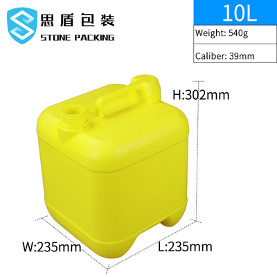 Chemischer Plastikbehälter des Quadrat-540g 10l mit Deckel 1.5KG