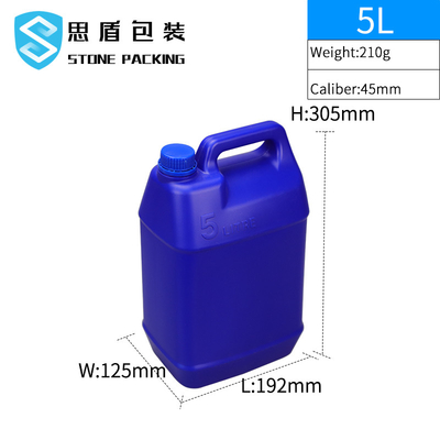 Kaliber 45mm HDPE Plastikflasche 5l