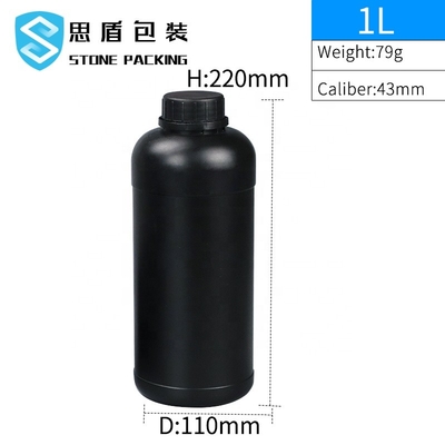 Saure Ätzung LML reinigender Matte Black Plastic Bottles 110*220*43mm