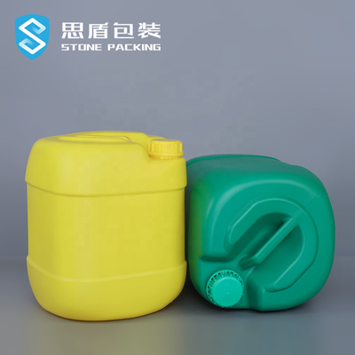 Chemisches flüssiges UFU 5 Gallone Plastik-HDPE Behälter-weißes Gelb