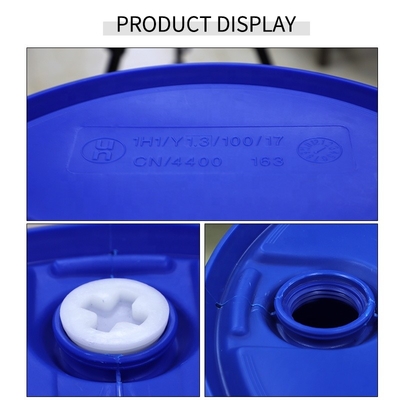 Siegelöl-blaue Plastiktrommeln 55 Gallone rast 200 Liter mit doppeltem Deckel