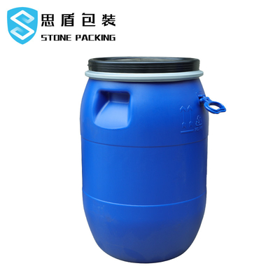 Rundes Plastik-HDPE 100% blaues chemisches Fass 120l offen