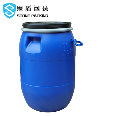 Rundes Plastik-HDPE 100% blaues chemisches Fass 120l offen