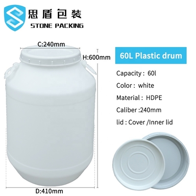 Wasser-flüssige Multifunktions-Plastiktrommeln 60l mit Abdeckung 2.3kg