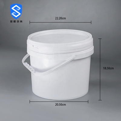 Plastik-pp. 5 Durchmesser 222mm der Liter-runder Plastiktrommel-360g 205mm