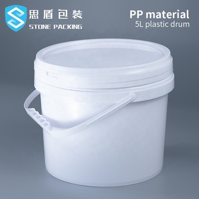 Weiße Chemikalie 5l Durchmessers 222mm pp. ringsum Plastikbehälter 360g