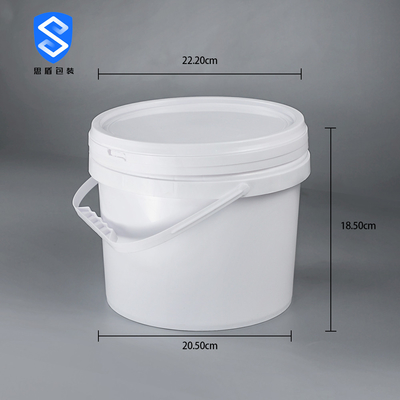 CMYK-Weiß 5 Gallone der 20 Liter-Farbeimer mit Deckel-Ebene lackierte