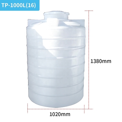 1720mm 2070mm Plastikzylinder-großer Wasser-Behälter im Freien 2000L 2500L