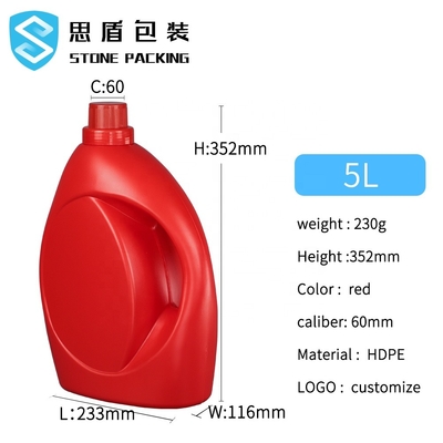 Leeres leeres Reinigungsmittel SIDUN-Wäscherei-352mm füllt 2L 3L 5L ab