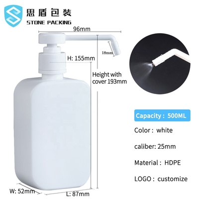 25mm HDPE Plastikhaustier-Flasche spray-500ml mit Pumpe ISO9001