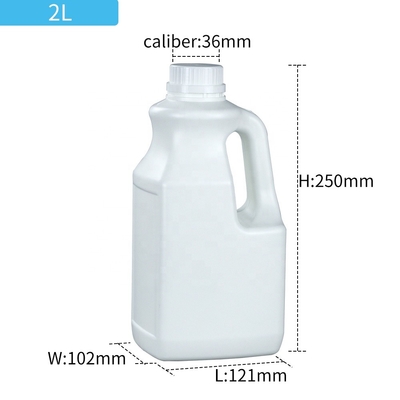 HDPE Soem-ODM 2L Plastikflasche für chemische Produkte 121*102*150mm